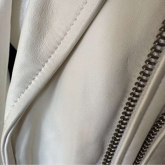 SALE🥧 IRO White Lamb Leather Jacket - Picture 7 of 16